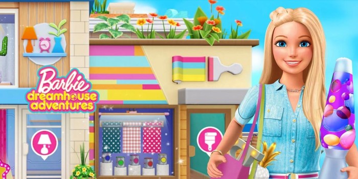 Barbie Dreamhouse Adventures: A mobile game where players can decorate and customize Barbie's Dreamhouse, engaging in various activities with Barbie and her friends.